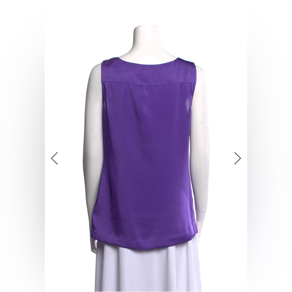 Tory Burch Purple Sleeveless Blouse - Picture 3 of 3